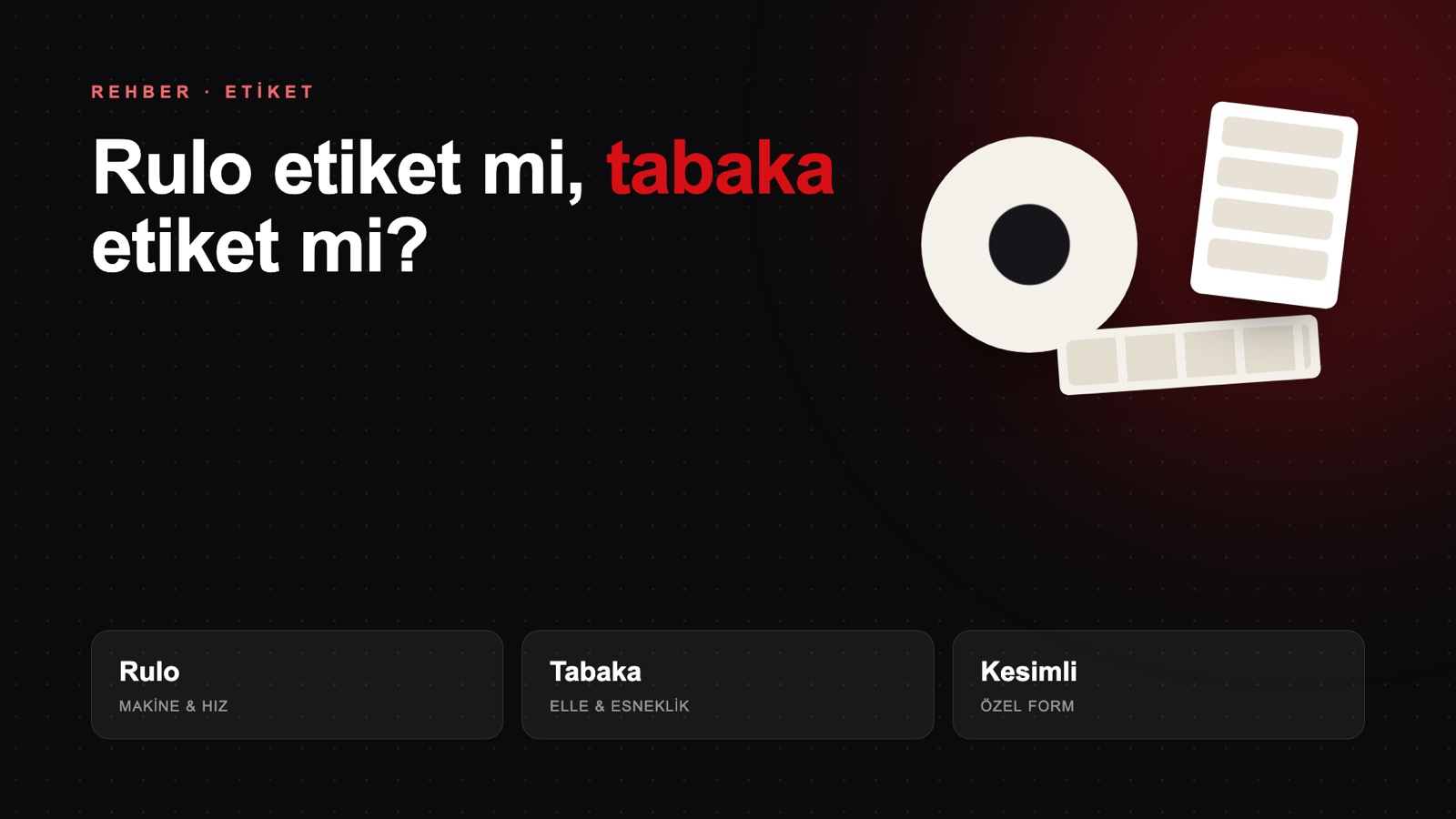 Rulo Etiket mi Tabaka Etiket mi? İşletmeniz İçin Doğru Format Rehberi