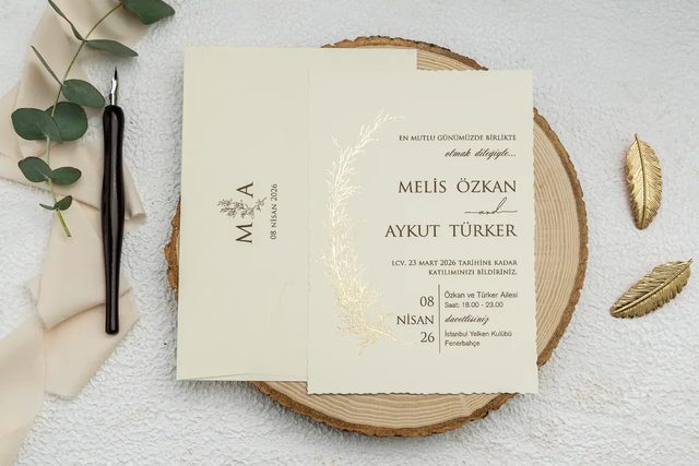 Ekonom kataloğu 9229 kodlu davetiye modeli - Makro Matbaa