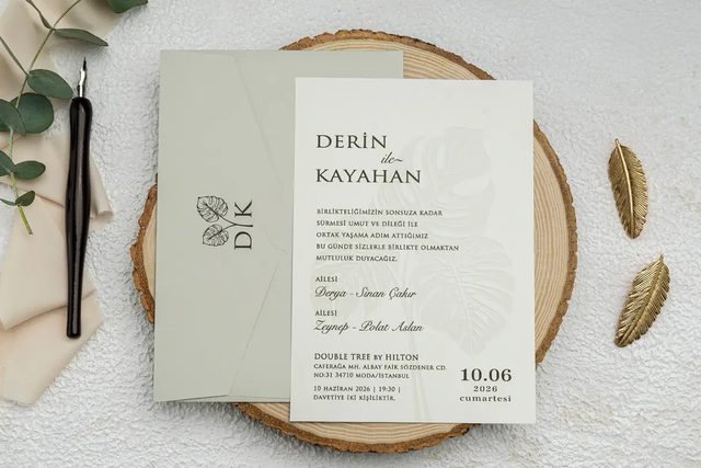 Ekonom kataloğu 9269 kodlu davetiye modeli - Makro Matbaa