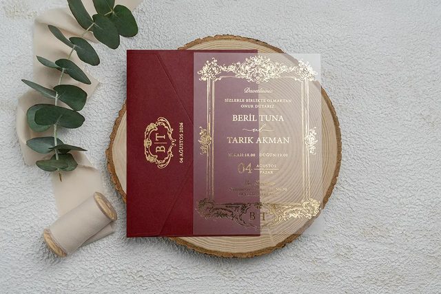 Ekonom kataloğu 9363 kodlu davetiye modeli - Makro Matbaa