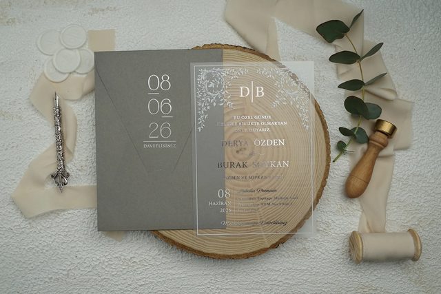 Ekonom kataloğu 9368-2 kodlu davetiye modeli - Makro Matbaa
