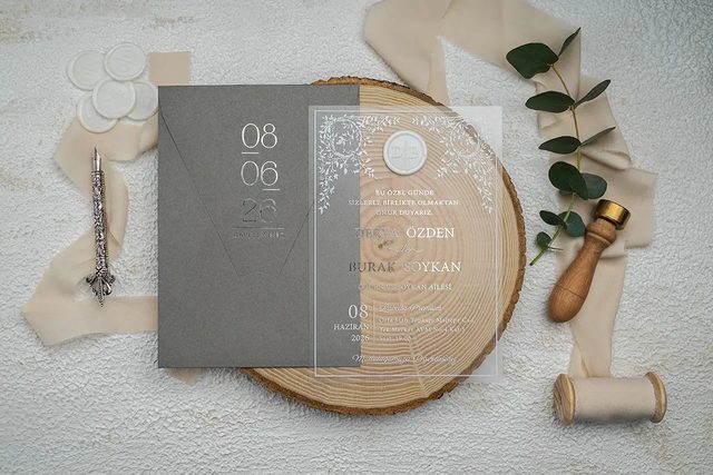 Ekonom kataloğu 9368 kodlu davetiye modeli - Makro Matbaa