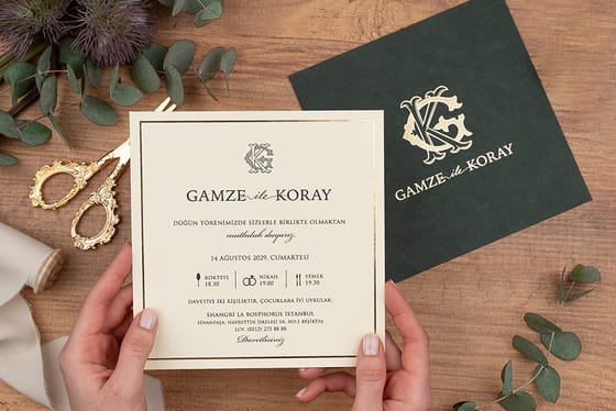 Erdem kataloğu 5128 kodlu davetiye modeli - Makro Matbaa