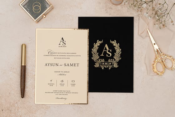 Erdem kataloğu 5134 kodlu davetiye modeli - Makro Matbaa
