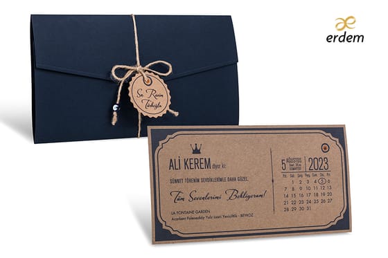Klasik Koleksiyon kataloğu 80906 kodlu davetiye modeli - Makro Matbaa