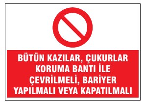 BÜYÜK HAZLAR, ÇUKURLAR KORUMA BANTI İLE ÇEVRİLMELİ; BARIVYER YAPILMALI VEYA KAPATILMALI