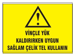 VİNÇ YÜK KALDIRIRKEN UYGUN SAĞLAM ÇELİK TEL KULLAN