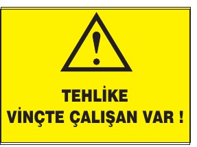TEHLİKE VİNCTE ÇALIŞAN VAR !