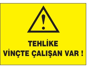 TEHLİKE VİNCTE ÇALIŞAN VAR !