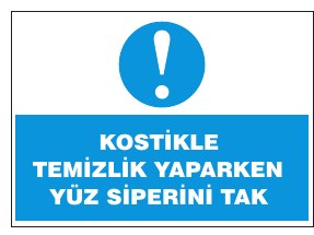 KÖSTÜKE TEHLİKELİ YÜZ SİPERİN TAK