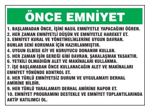 ÖNCE EMNİYET
