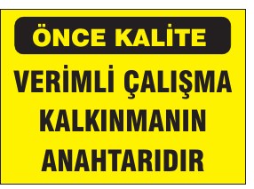 VERİMLİ ÇALIŞMA KALKINMANIN ANAHTARIDIR