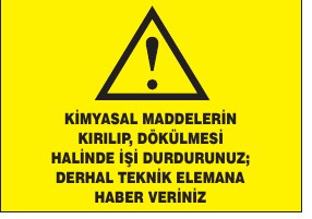 DİKKAT KİMYASAL MADDELERDEN DOLAYI YANGIN YÜKSEK BASINÇ TEHLİKESİ VARDIR SIGARA İÇİLMEZ