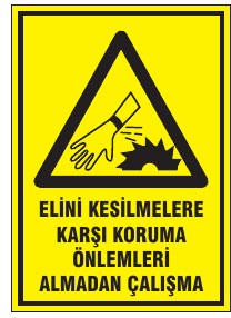 ELİNİ GEÇİRMEDEN ÖNCE MAKİNENİN DÖNÜŞÜNÜ DURDUR ÇALIŞMA