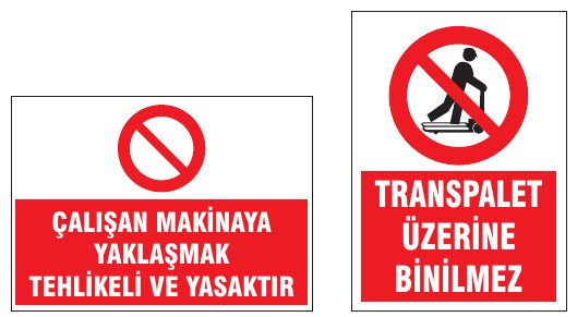 ÇALIŞAN MAKİNAYA ARKADAN YAKLAŞMAK YASAKTIR