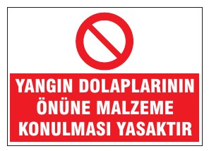 YANGIN DOLAPLARININ ÖNÜNE MALZEME KONULMASI YASAKTIR