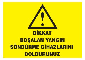 DİKKAT KURU KİMYASAL GEREKLİ CIHAZLARIN DOLDURUCU