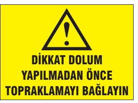 DİKKAT ÖLÜM YAPILMADAN ÖNCE TOPRAKLAMAYI BAĞLAYIN