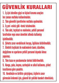 GÜVENLİK KURALLARI