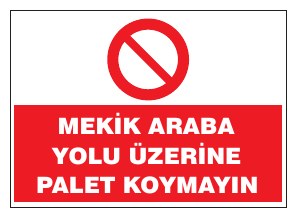 MEKİK ARABA YOLU ÜZERİNE PALET KOYMAYINIZ