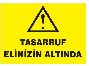 TASARRUF ELİNİZİN ALTINDA