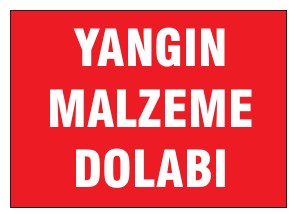 YANGIN MALZEME DOLABI