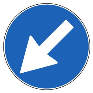 SOLA GİDİLECEK (BÜYÜK OK)