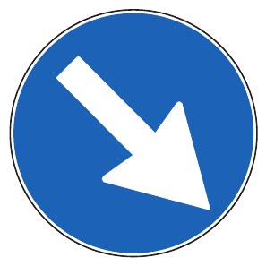 SAĞA GİDİLECEK (BÜYÜK OK)