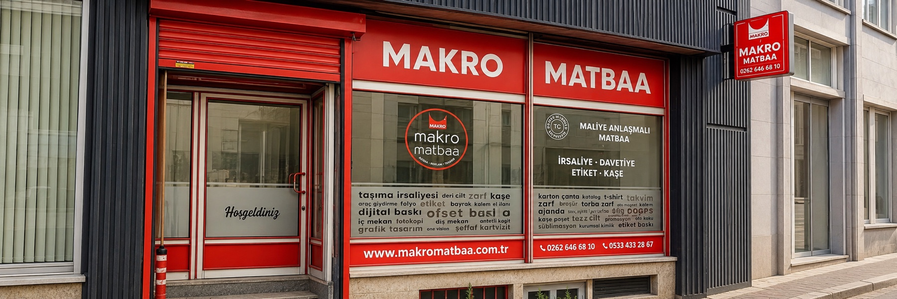 Makro Matbaa mağaza cephesi - Sultanorhan, Gebze / Kocaeli