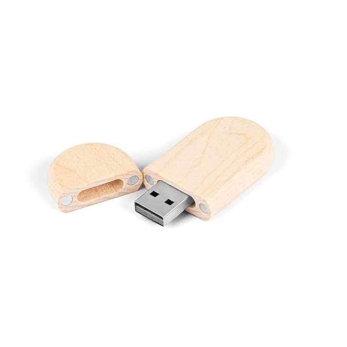 8192-16GB Ahşap USB Bellek - Makro Matbaa promosyon