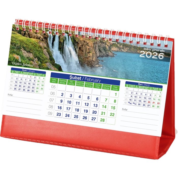 AMT-01-BK Manzara Masa Takvimi - Makro Matbaa promosyon