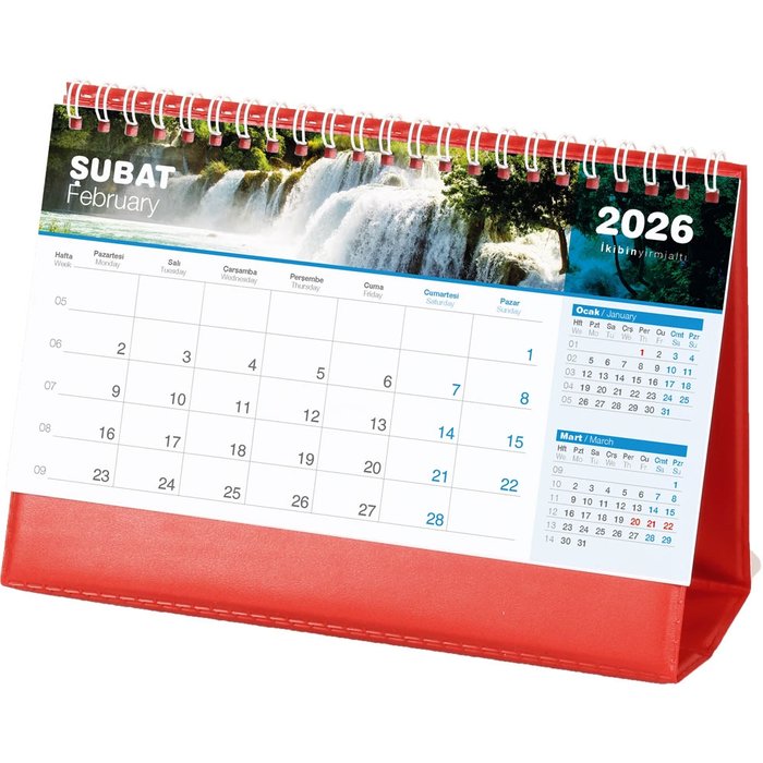 AMT-04-BK Şelale Masa Takvimi - Makro Matbaa promosyon