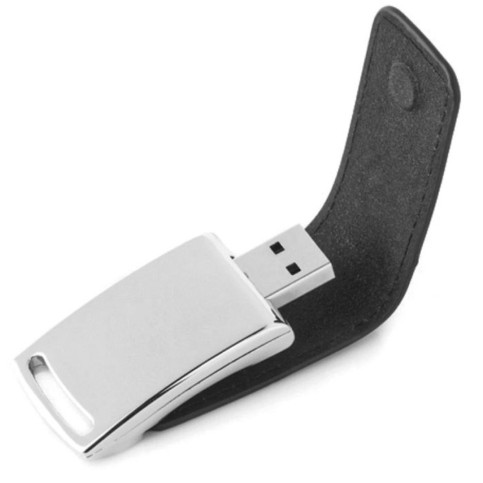8745-16GB Deri USB Bellek - Makro Matbaa promosyon