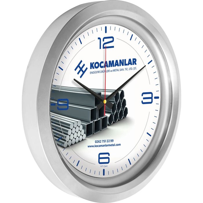 V30-742-G Metalize Duvar Saati - Makro Matbaa promosyon