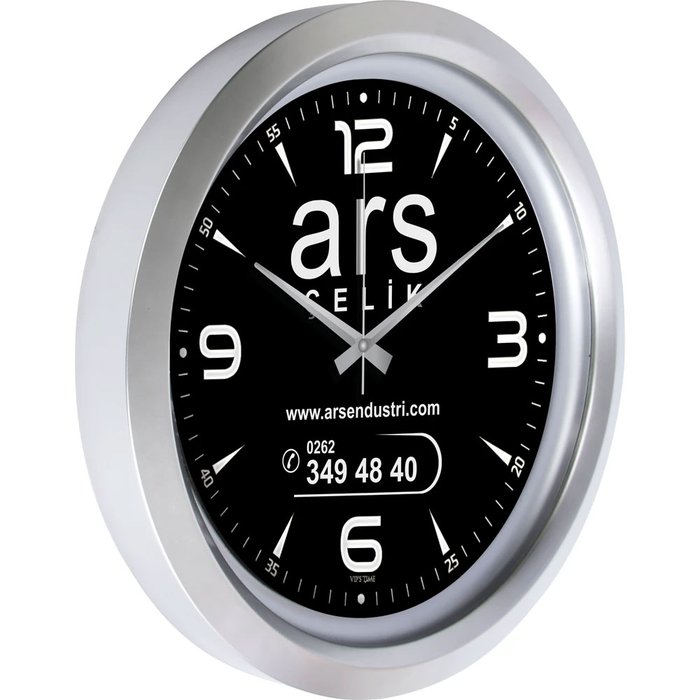 V30-743-G Metalize Duvar Saati - Makro Matbaa promosyon