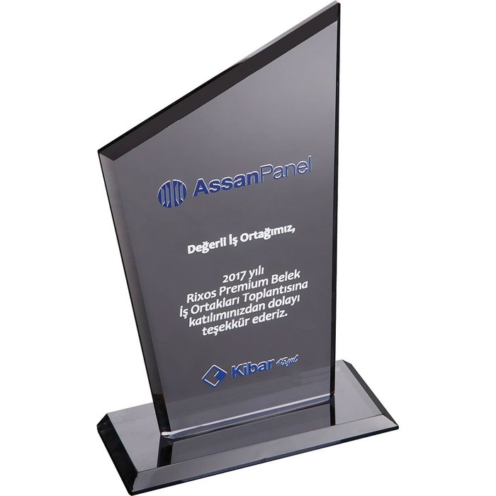 EKT-310-FM Kristal Plaket - Makro Matbaa plaket