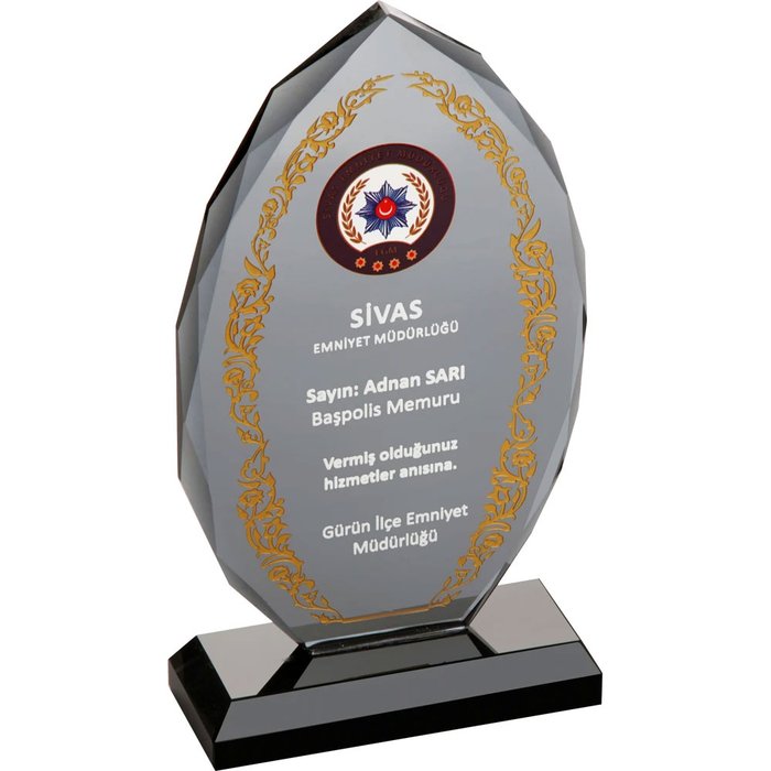 EKT-155 Kristal Plaket - Makro Matbaa plaket