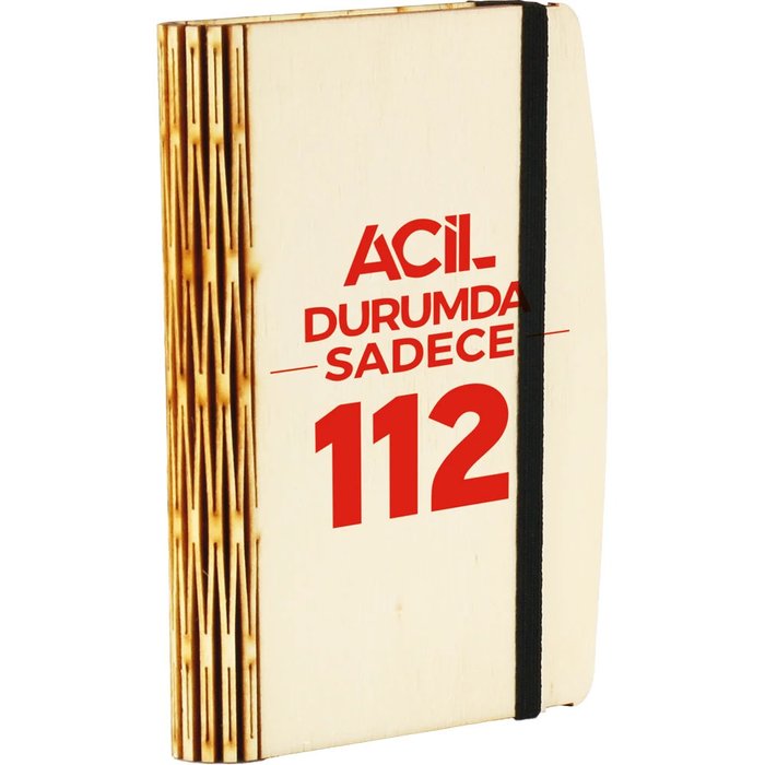 AH-010 Ahşap Notluk - Makro Matbaa promosyon