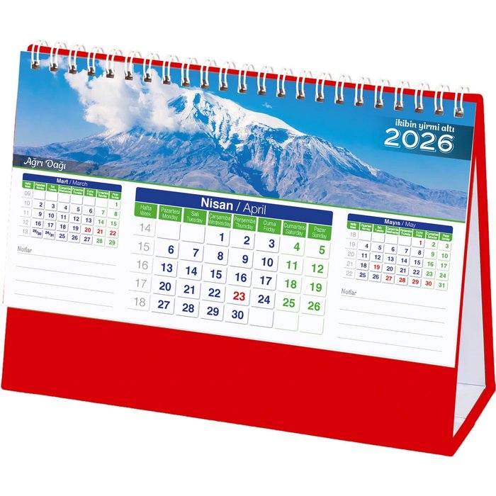 AMT-01-TK Manzara Masa Takvimi - Makro Matbaa promosyon