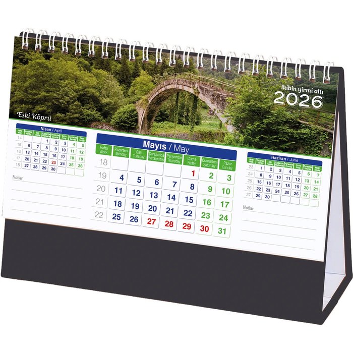 AMT-01-TS Manzara Masa Takvimi - Makro Matbaa promosyon