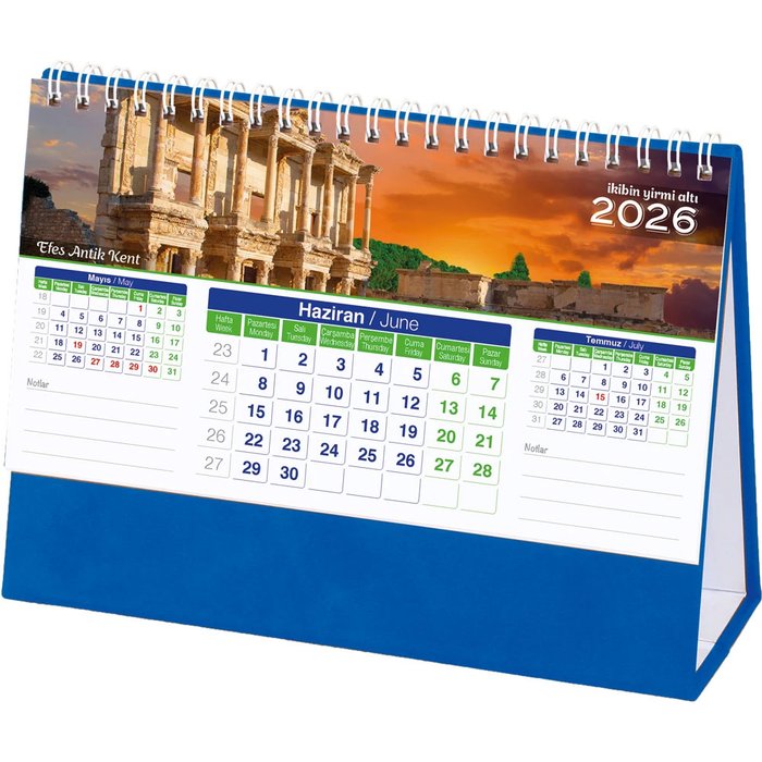 AMT-01-TL Manzara Masa Takvimi - Makro Matbaa promosyon