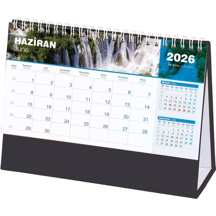 AMT-04-TS Şelale Masa Takvimi - Makro Matbaa promosyon