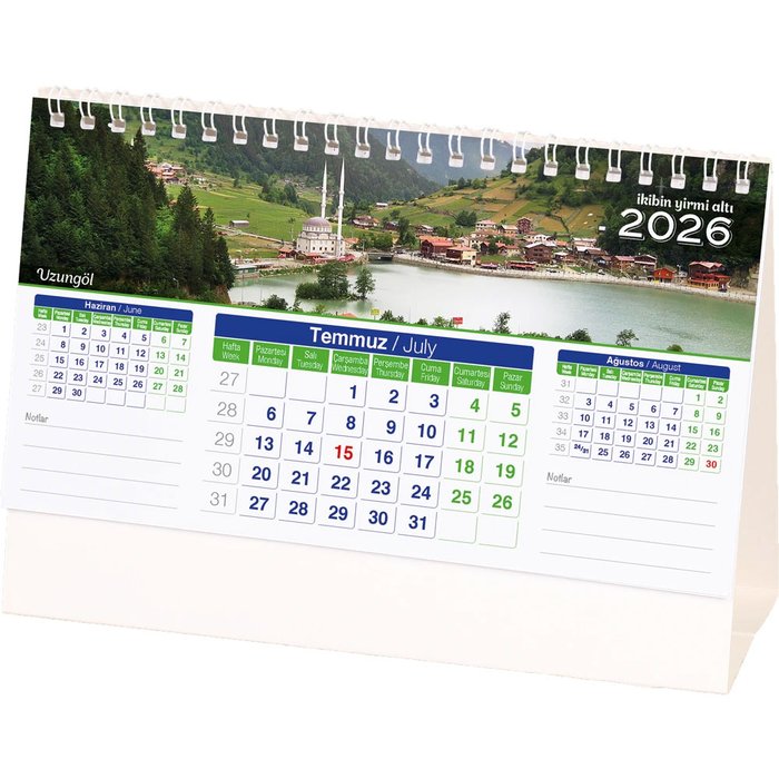 AMT-01-TB Manzara Masa Takvimi - Makro Matbaa promosyon