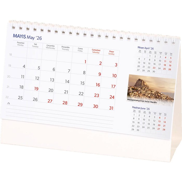 AMT-03-BT Anadolu Masa Takvimi - Makro Matbaa promosyon