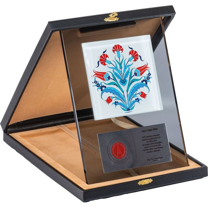 EKT-720 Kutulu Kristal Plaket - Makro Matbaa plaket