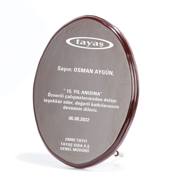 BK-77 Ahşap Plaket - Makro Matbaa plaket