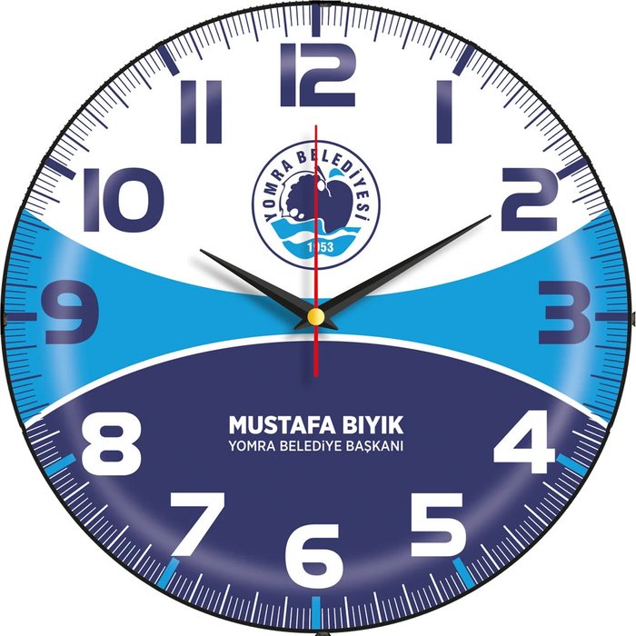 V30-529-B Bombe Cam Duvar Saati - Makro Matbaa promosyon