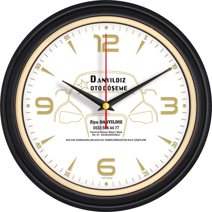 V30-522-SV Plastik Duvar Saati - Makro Matbaa promosyon