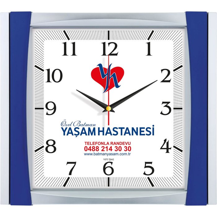 V30-515-L Plastik Duvar Saati - Makro Matbaa promosyon