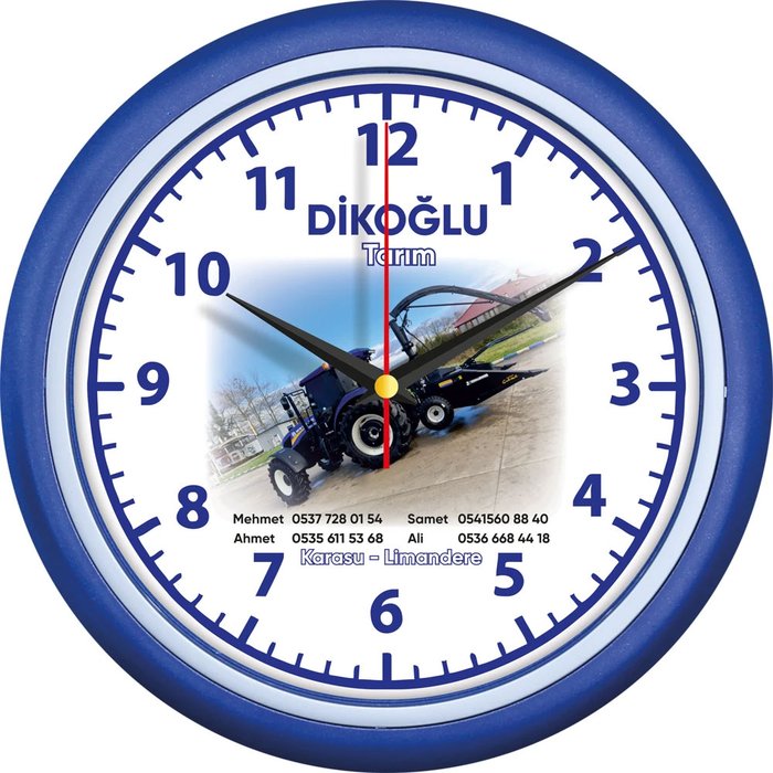 V30-510-L Plastik Duvar Saati - Makro Matbaa promosyon